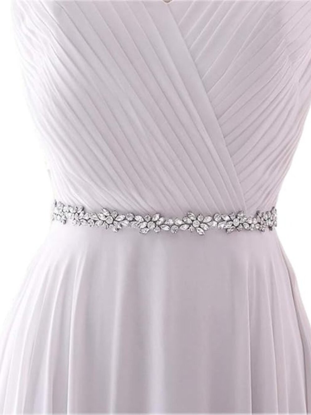 Bridal Wedding Belt Rhinestone Sash Women Dress Accessories Elegant - Picture 1 of 6
